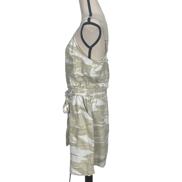 Splendid Dress Mini Camo Print Linen Blend Size Large NEW - Picture 7 of 13